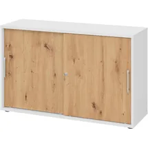 bümö Aktenschrank 2OH 80 x 40 x 180 weiß
