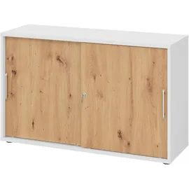 bümö Aktenschrank 2OH 80 x 40 x 180 weiß