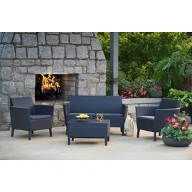 KETER Salemo Lounge-Set graphit inkl. Kissen