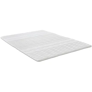 2,5 cm Komfortschaumtopper Sleezzz® Basic 100 x 200 cm mit 7-Zonen-Wellensteppung und Eckgummis