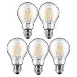 blulaxa® LED Filament Lampe A60 49252 7W E27 810 lm warmweiß 5 St.