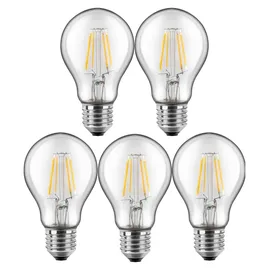 blulaxa® LED Filament Lampe A60 49252 7W E27 810 lm warmweiß 5 St.