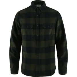 Fjällräven Övik Heavy Flannel Hemd Deep Forest/Dark Navy L