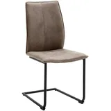 Niehoff Schwingstuhl Braun, Schwarz, Metall, Textil Rundrohr, 46x93x56 cm