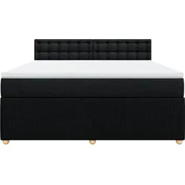 vidaXL Boxspringbett 180 x 200 cm Schwarz