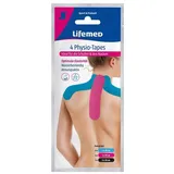Lifemed 4 Physio-Tapes 20 cm x 5 cm farbig sortiert