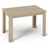 matkam Tisch Kongo H75xB120xT80cm, Schlichte, geradlinige Optik, laminierte Möbelplatte, Kratzfest, wasserabweisend, fleckenabweisend (Sonoma Eiche)