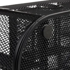 Relaxdays Schreibtisch-Organizer schwarz Metall 9 Fächer 22,0 x 11,0 x 10,5 cm