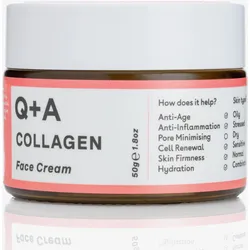 Q+A Collagen Face Cream, Anti-Aging Feuchtigkeitscreme für straffe, hydratisierte Haut Hautcreme 50 g Unisex