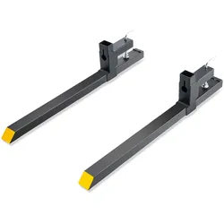 VEVOR 2x Palettengabeln Anklemmbar 1090x70x230mm Gabelträger 907kg Tragfähigkeit Gabelzinken 109cm Gesamtlänge mit 76,2cm-Gabelblatt Gabelstapler Gabelstaplerzinken Frontlader Palettenrahmen