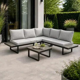 Greemotion Pisa Set 4-tlg. Grau/Schwarz