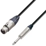 Adam Hall Cables 5 STAR MFP 0300 Mikrofonkabel Neutrik XLR female auf 6,3 mm Klinke mono 3 m