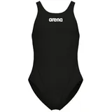 Arena Mädchen Swim-Tech Einfarbig - Black-white - 164