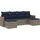 vidaXL Gartensofa-Set 6-tlg. grau