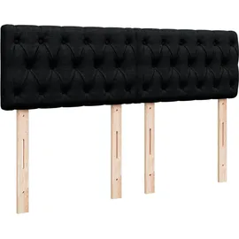 vidaXL Boxspringbett 140 x 200 cm Schwarz
