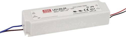 Mean Well LPV-60-12 LED-Trafo Konstantspannung 60W 0 - 5A 12 V/DC nicht dimmbar, Überlastschutz 1St.