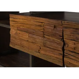 MASSIVMOEBEL24.DE Lowboard Akazie / Altholz 225x40x70 braun lackiert SEVILLA #15