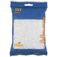 Hama Bügelperlen midi weiß 3000 Stück Durchmesser 5 mm