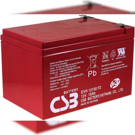 CSB Bleiakku EVH12150 12V 15Ah zyklenfest,