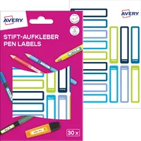 Avery Zweckform Stiftetiketten Rahmen, farblich sortiert 10,0 x 50,0