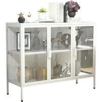 VCM Standvitrine Glas Modern und platzsparend Glas Vitrinenschrank –