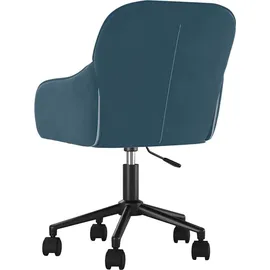 vidaXL Bürostuhl Drehbar Samt Blau
