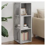 vidaXL Eckregal Grau Sonoma 33x33x100 cm Holzwerkstoff