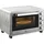 Homcom Minibackofen 32l 1600 W silber inkl. Backblech + Grillrost + Krümelblech