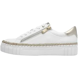 Marco Tozzi Plateau Sneaker Damen Beige/Weiß 37