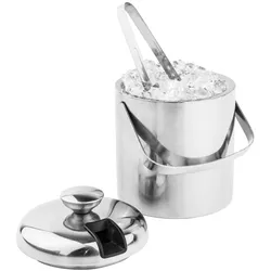 Haushalt International 14036 Eiseimer mit Deckel und Zange Ø15cm Höhe 20cm