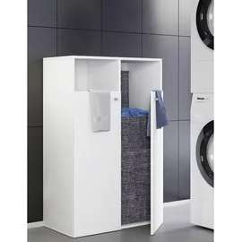 VCM Wäscheschrank Klidas 80 x 110 x 39 cm Weiß