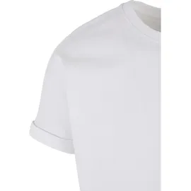 URBAN CLASSICS Long Shaped Turnup Tee weiß M