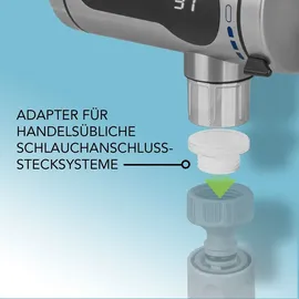 MAXXMEE Edelstahl-Durchlauferhitzer Kompakt Schwarz 3600 W