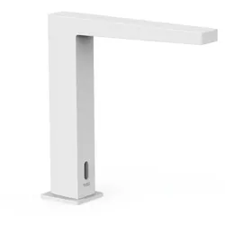Tres Slim Exclusive, Elektronische Waschbeckenarmatur mit fester Wassertemperatur, weiss matt