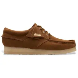 Clarks für Herren. 26175755 Wallabee Boot Lederboote braun (44), Wohnung, Schnürsenkel, Lässig