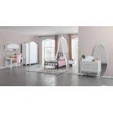 Xlmoebel Schlafzimmer-Set 6-tlg. Schlafzimmermöbel Set mit Bett & Nachttisch, (6-tlg., Schlafzimmer-Set), Hergestellt in Europa weiß