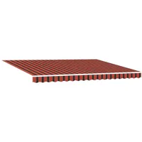 VidaXL Automatische einziehbare Markise Orange und Braun 450x300 cm