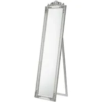 [en.casa] Standspiegel Arezzo 160 x 40 cm Silber