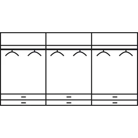 Rauch Kleiderschrank »Hersbruck«, mit 6 Schubkästen