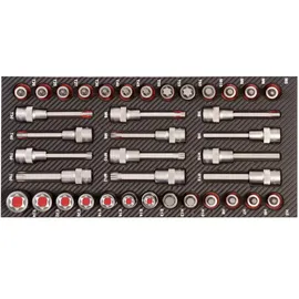 PROJAHN Werkstattwagen GALAXY mit 7 Schubfächern und 198-tlg. Bestückung Blau/Anthrazit,