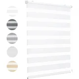 Sekey Doppelrollo Klemmfix 75 x 120 cm Weiß