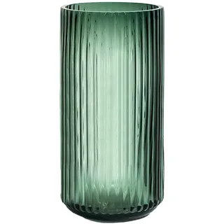 Aoderun Blumenvase Modern Vasen Decko Gross Glasvase Zylinder 25cm Hoch Vase Grün Pampasgras mit Vase für Rosa Hyazinthe Tulpe(Grün,25cm)