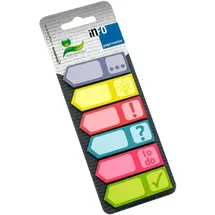 Info Symbole Haftmarker farbsortiert "Symbole" 6x 25 Streifen