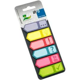 Info Symbole Haftmarker farbsortiert "Symbole" 6x 25 Streifen