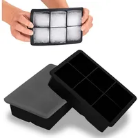 Blumtal Eiswürfelformen Silikon 3er Set - 6er Eiswürfelform mit