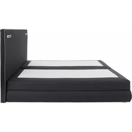 Collection AB Boxspringbett COLLECTION AB "Ninoni", grau (anthrazit), B:195cm L:210cm, Komplettbetten, Boxspringbett, inkl. Bettkasten, Topper und wahlweise mit LED-Beleuchtung