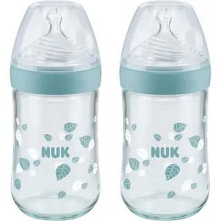 NUK Nature Sense babyflasche/Glasflasche, 0-6 Monate, 240 ml VORTEILSPACK