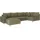 Home Affaire »CHARRE U-Form mit Ottomane, Maße B/T/H: 310/161/81 cm«, feine Steppung, lose Rücken- und Zierkissen, auch in Cord und Bouclé