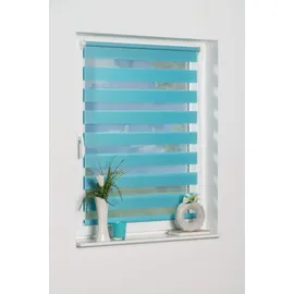 K-HOME Doppelrollo Maringa Klemmfix 120 x 150 cm blau
