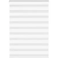 VidaXL Zebrarollo Weiß 95x100 cm Stoffbreite 90,9 cm Polyester